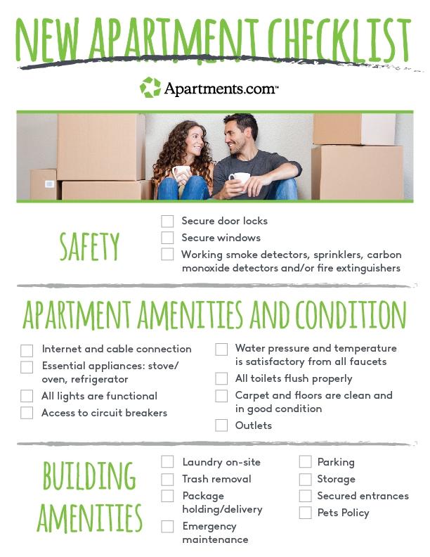 First Apartment Checklist