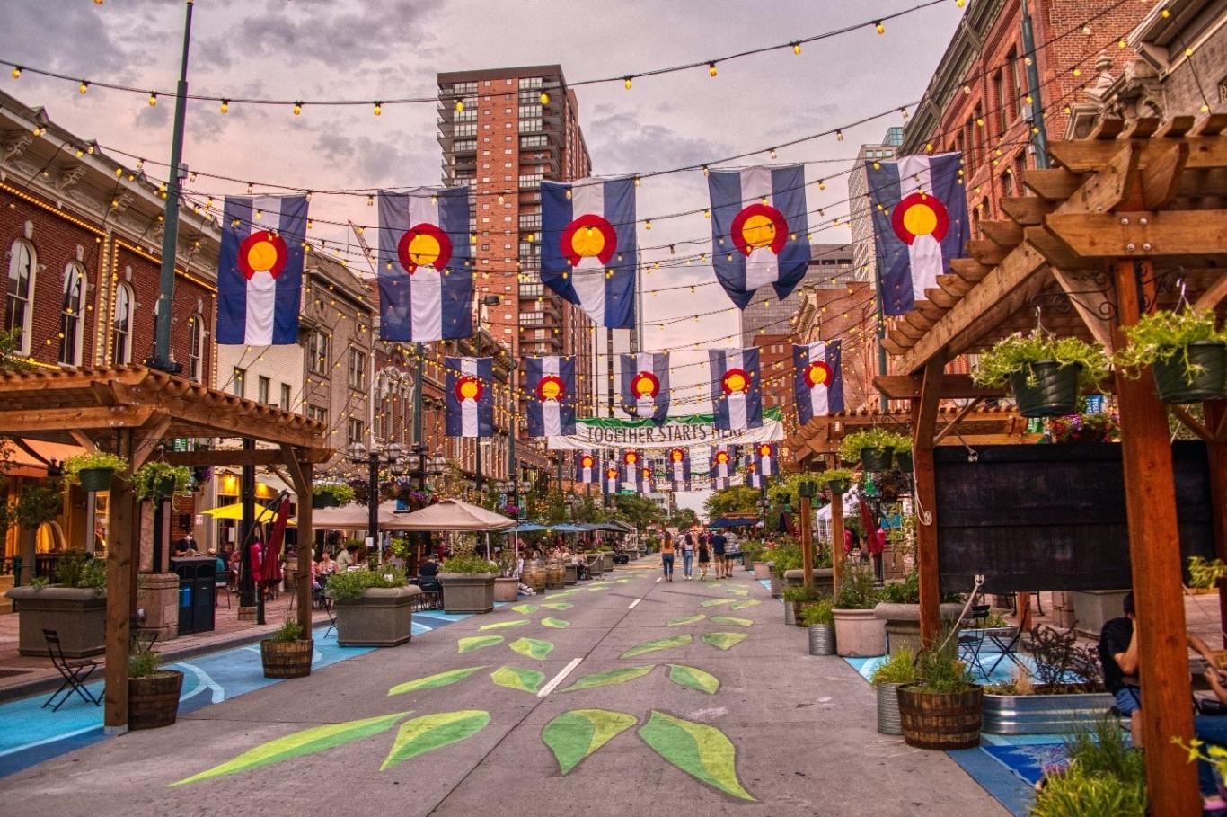 The Five Points neighborhood in Denver, CO during a festival.