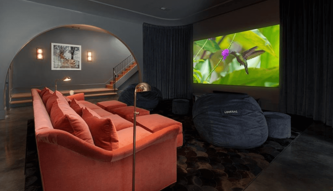 365 Valley Rd NW has a theater room perfect for movie nights.
