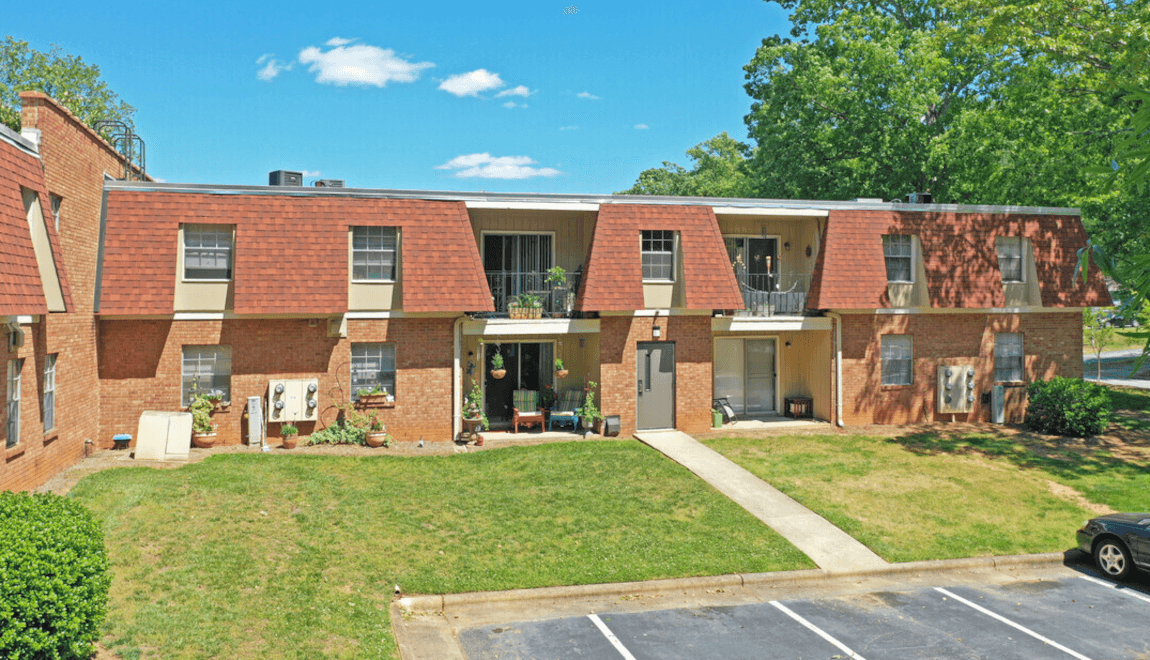 Residents of Sedgefield Gardens in Fairview Homes keep plants on their porches.