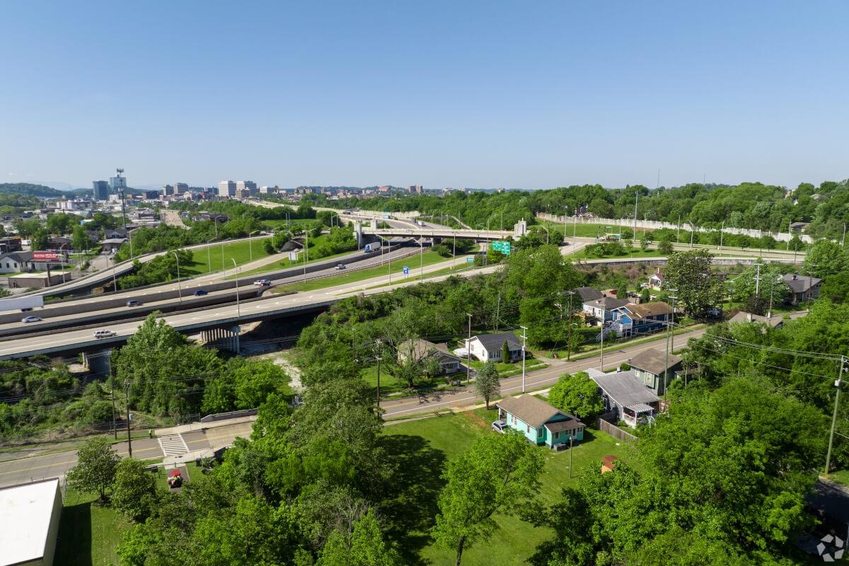 Aerial view of Old North Knoxville