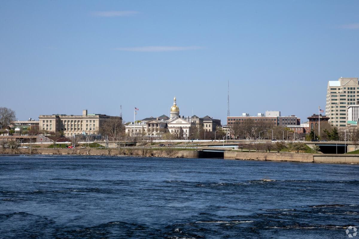 A view of the New Jersey State House in Trenton from across the Delaware River in Philadelphia.