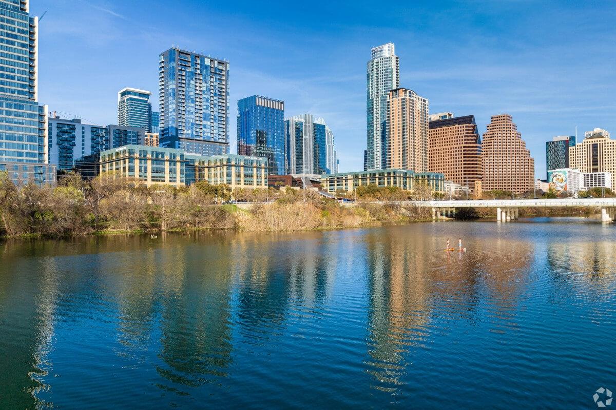 Colorado River in the Northshore Austin neighborhood.