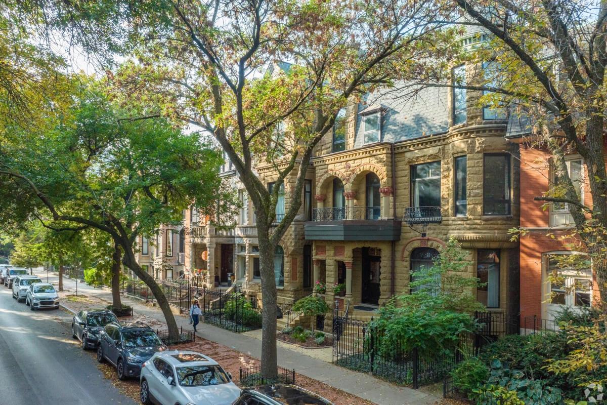 Townhomes in Lincoln Park give residents a New York City feel.