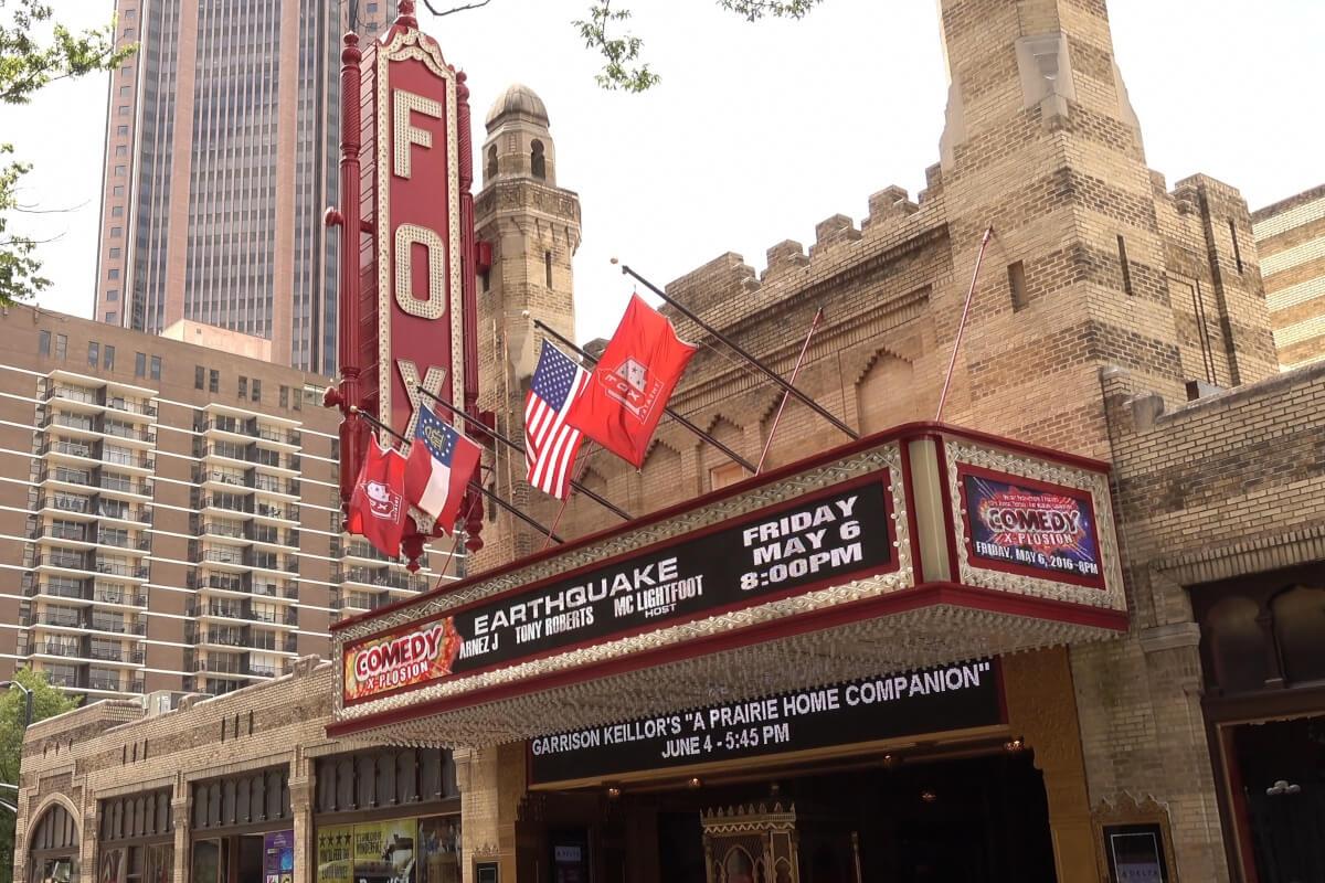 Street view of the Fox Theatre in Atlanta