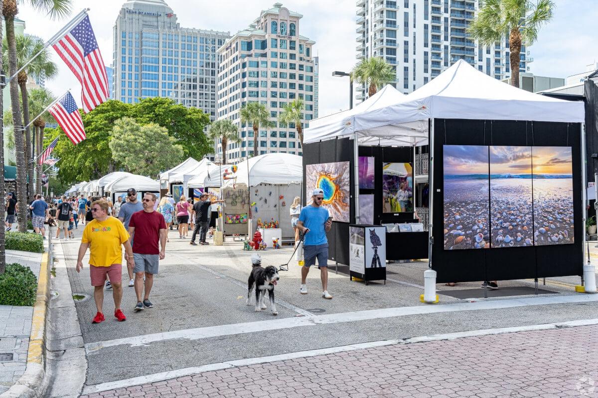 The Las Olas Art Fair in Fort Lauderdale, FL