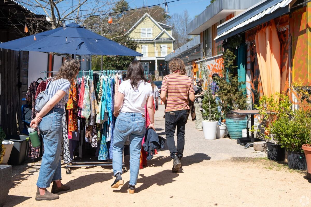 Local artists show their work at Ajja market in Five Points East, Raleigh.