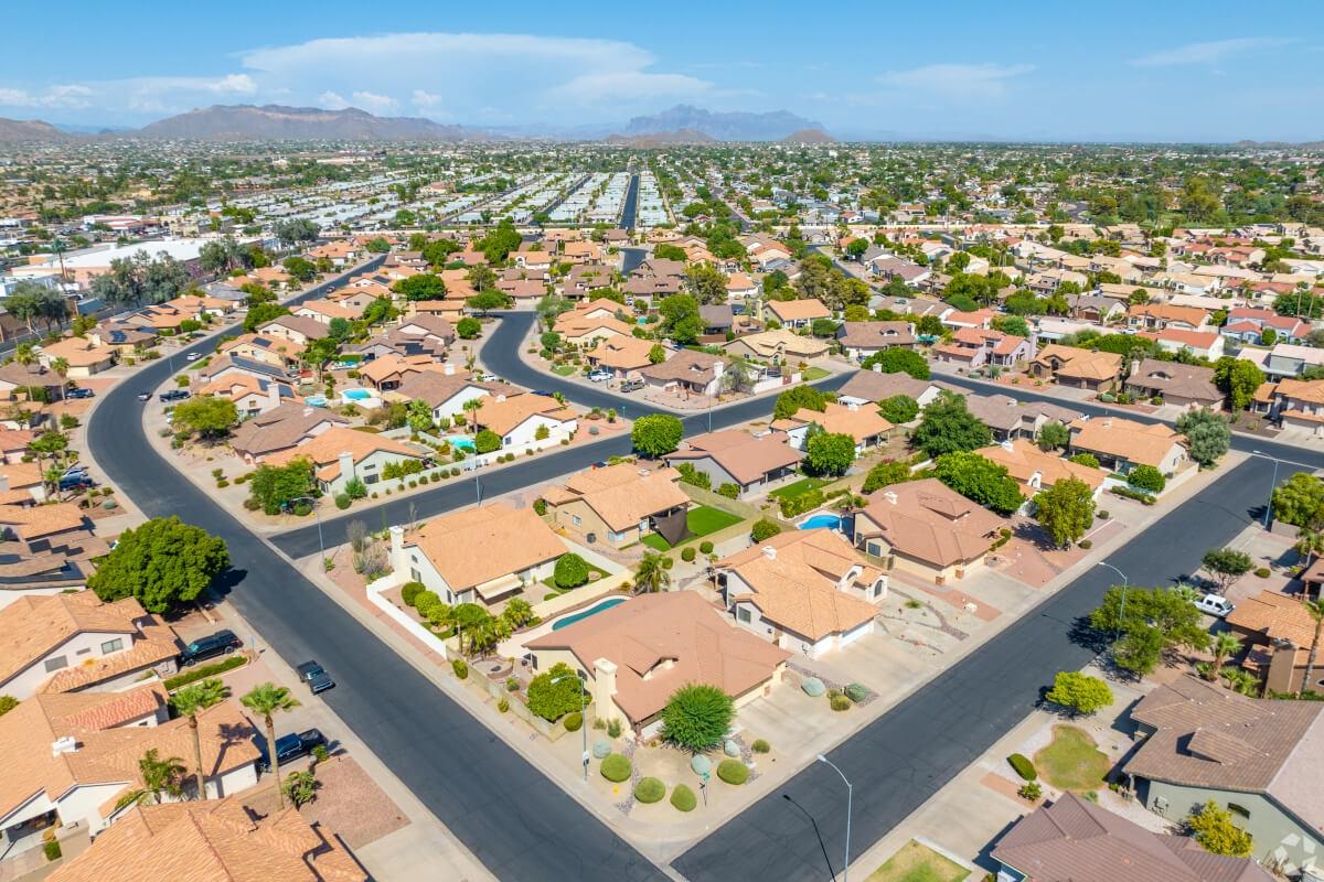 Mesa has quaint neighborhoods.
