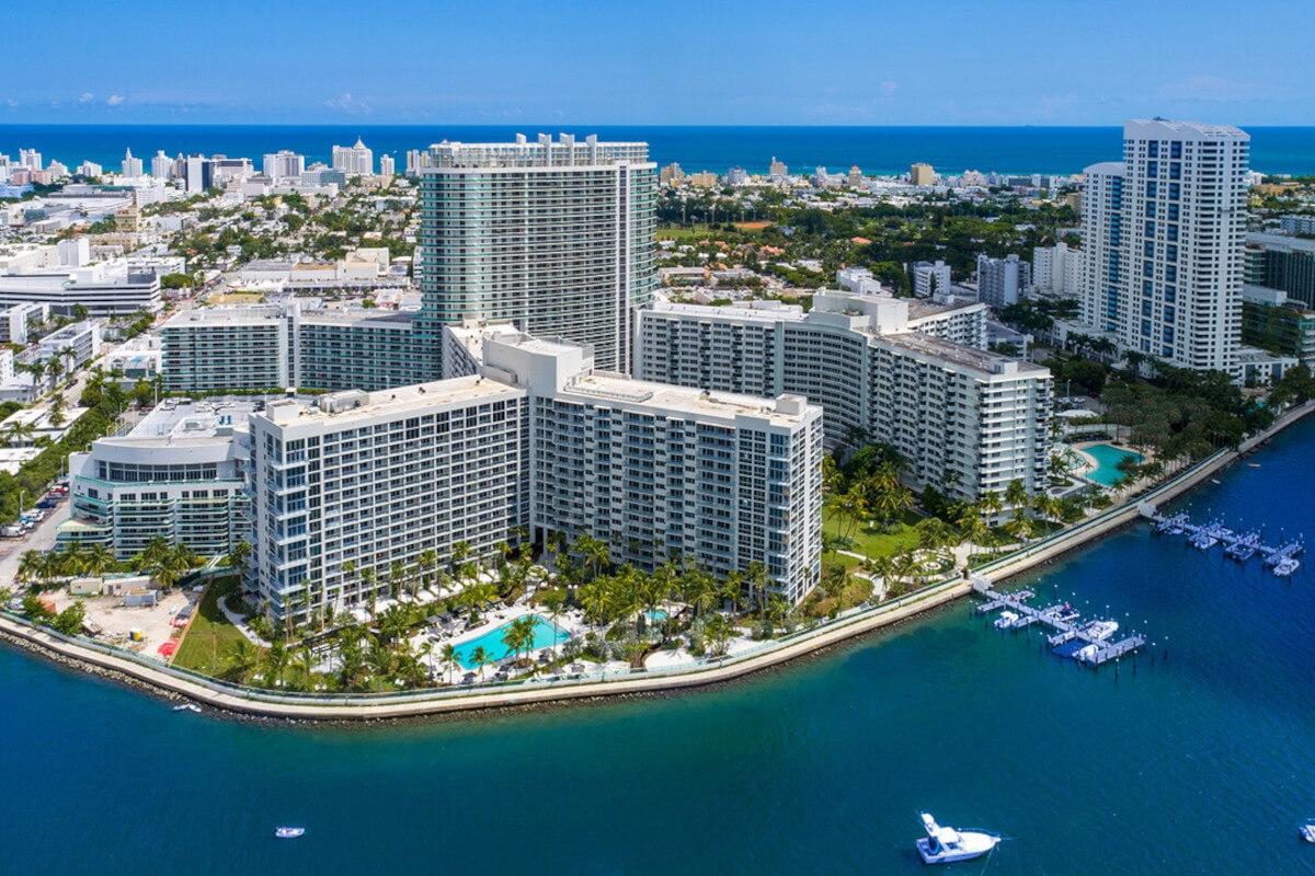 Areil view of South Beach in Miami Beach