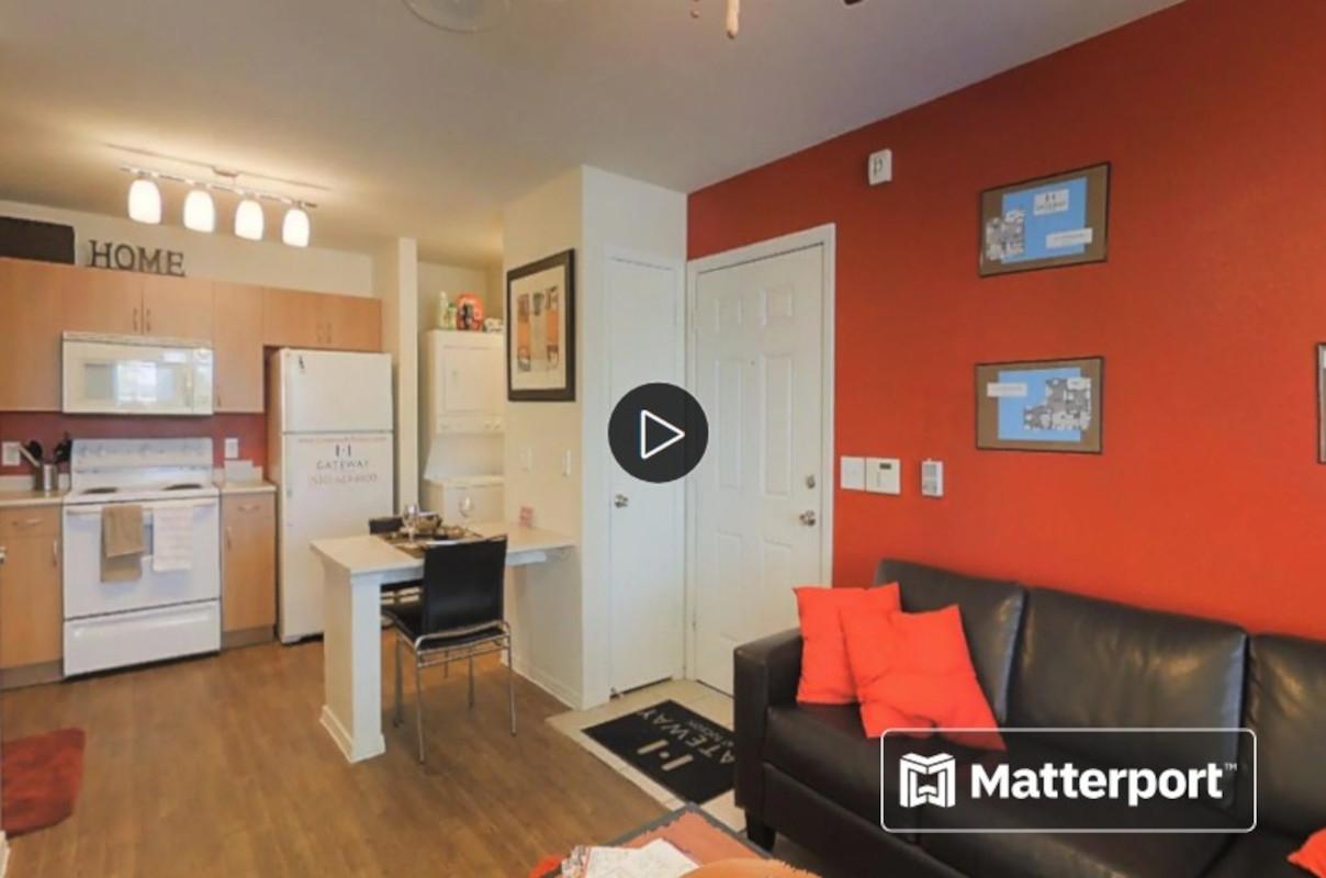 Bright kitchen in an apartment
