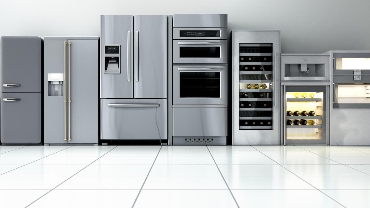 Appliances commonly found in apartments.