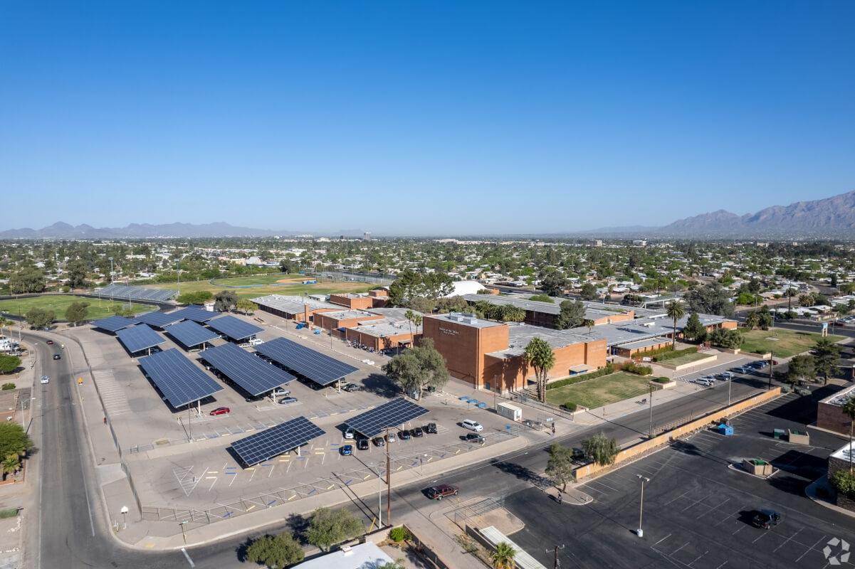 Aerial view of Corbett neighborhood in Tucson