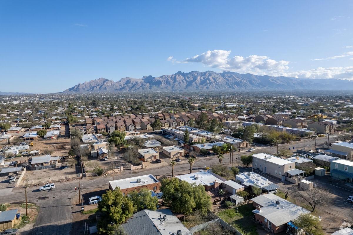 Aerial view of Mountain View neighborhood