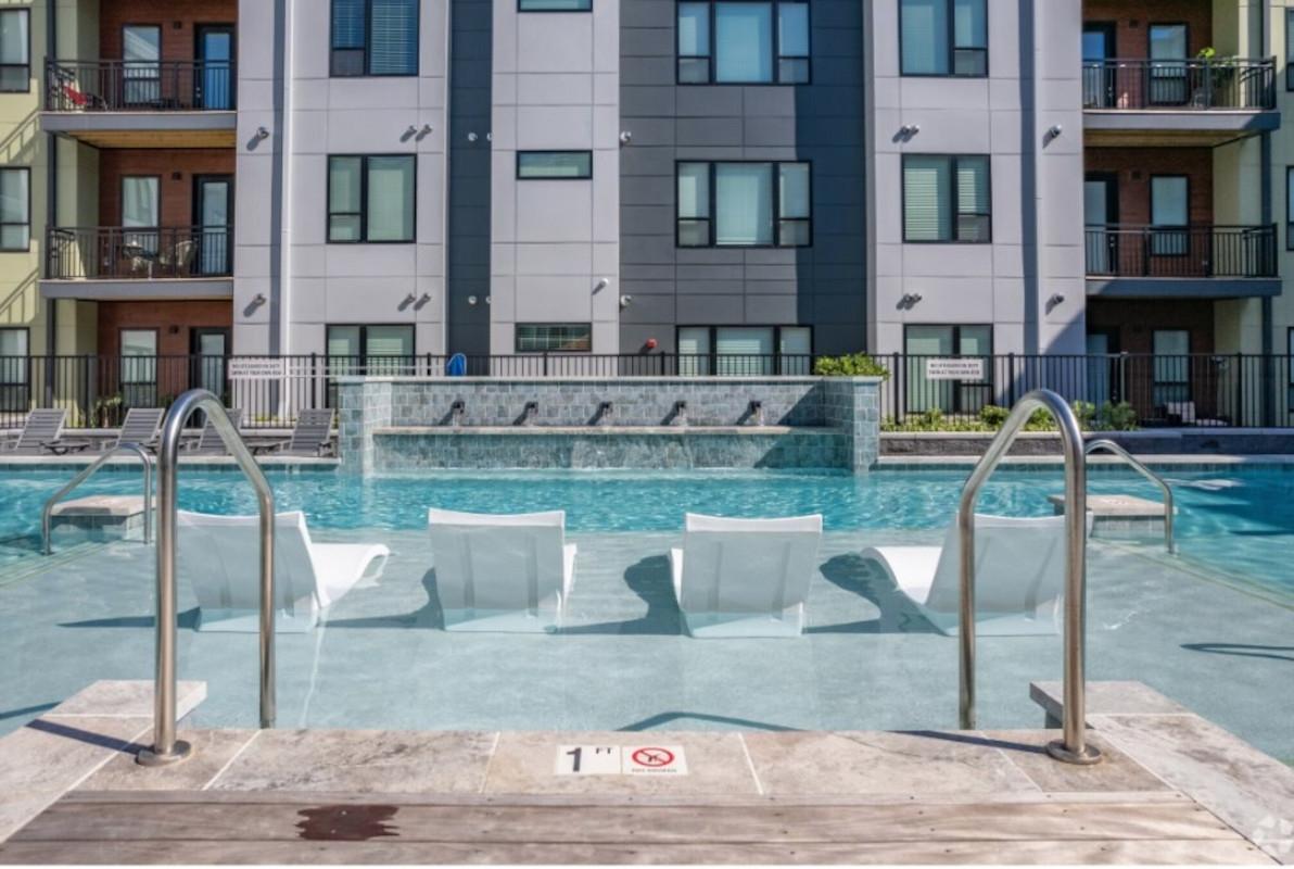 Poolside at the Constitution Apartments in Virginia Beach