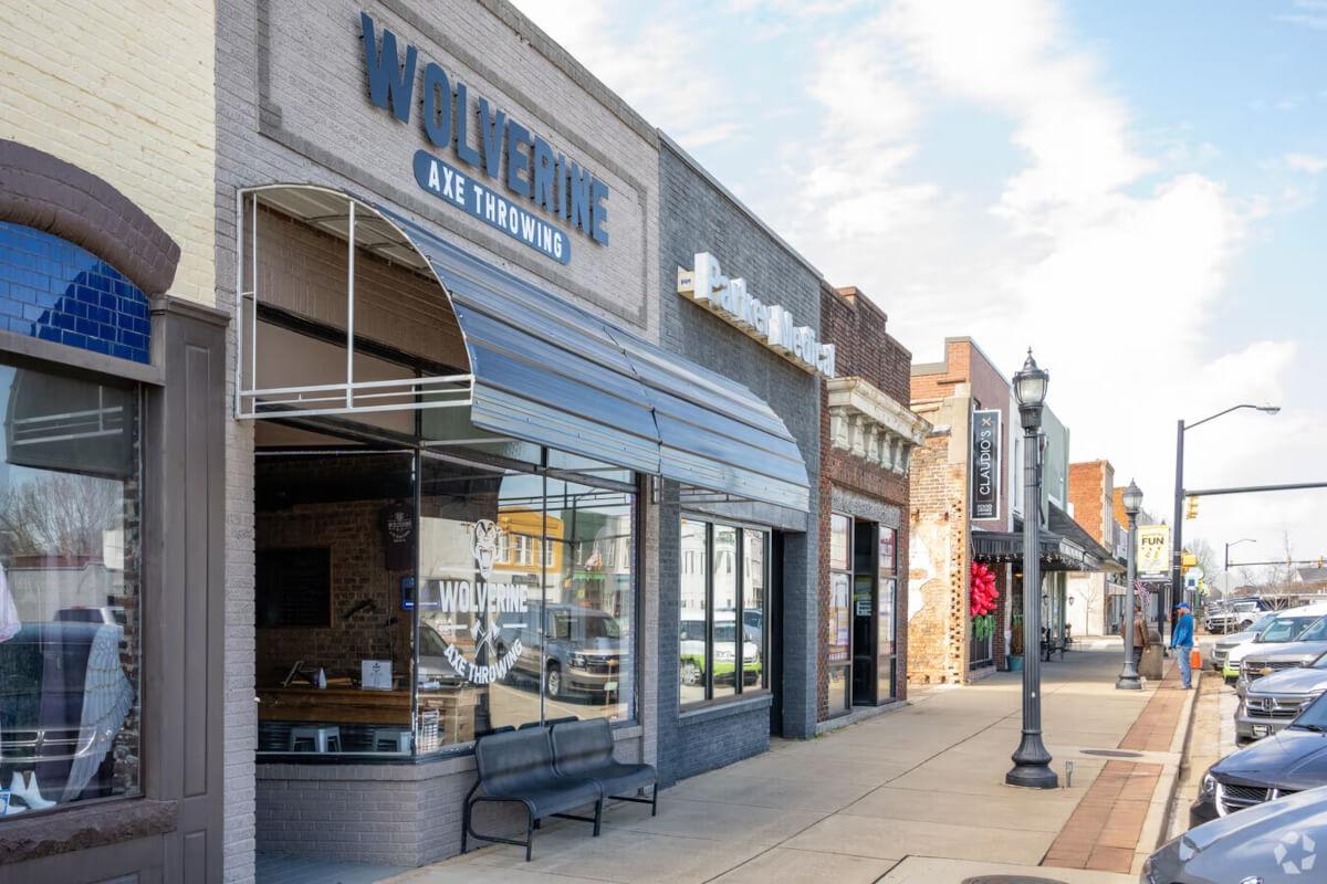 Woodruff's downtown area is a local favorite with small businesses up and down the street.