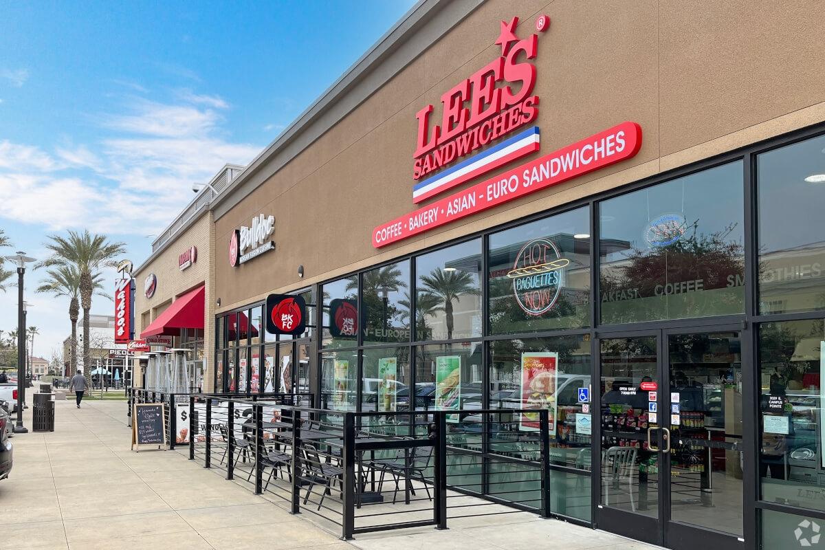 Shopping area in Hoover neighborhood of Fresno
