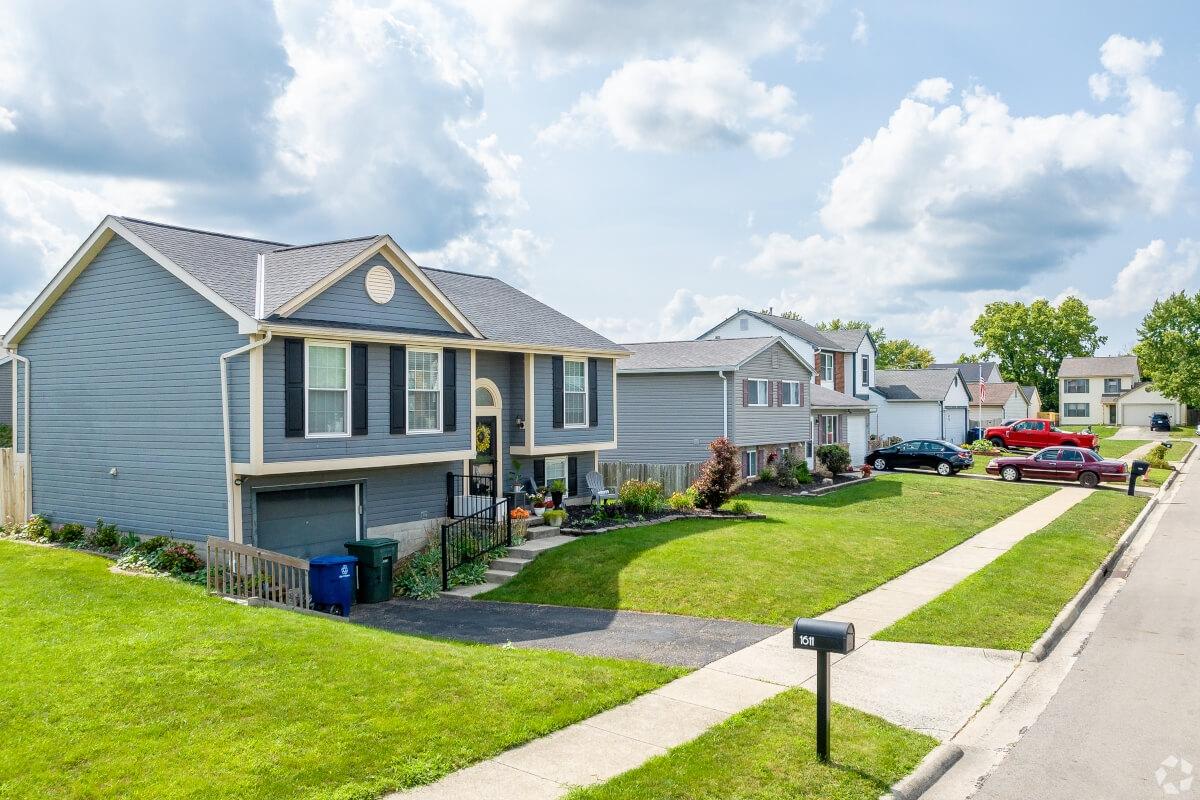 Street of houses in Columbus, OH