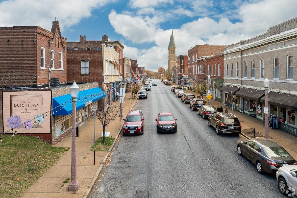 The main street in downtown Dutchtown