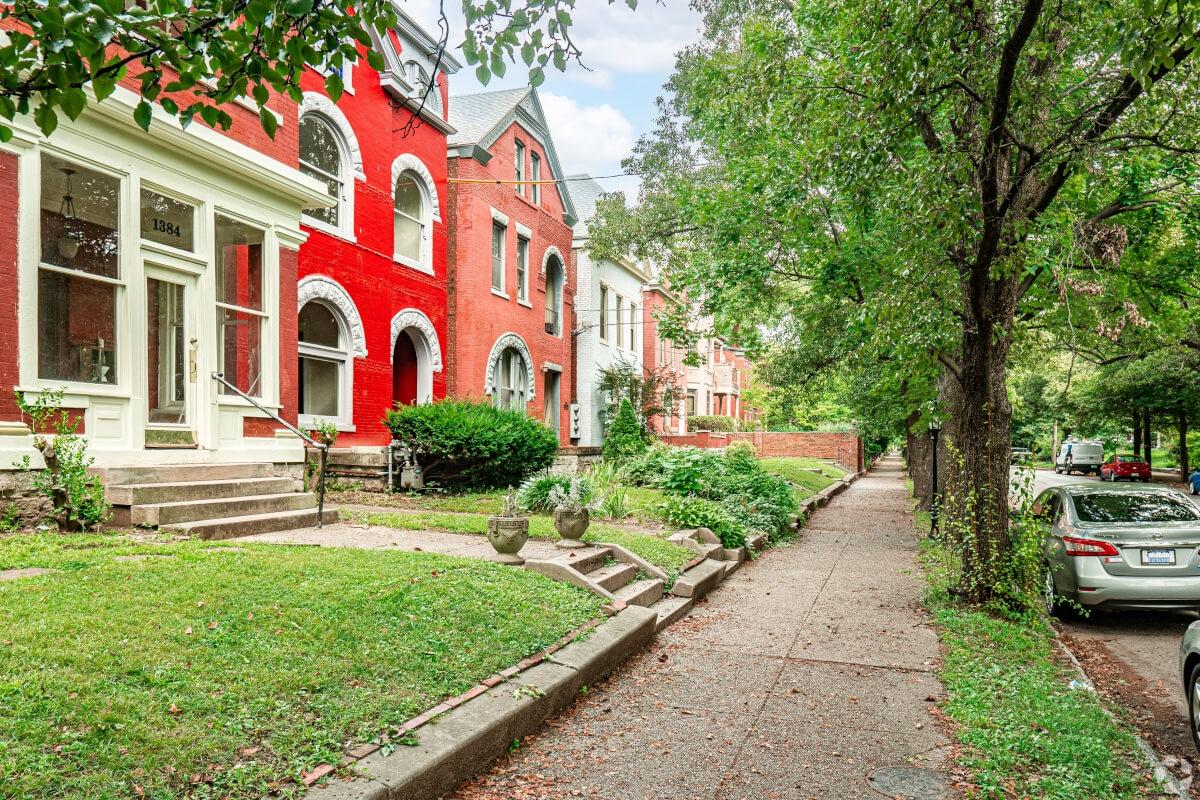 Row of homes in Old Louisville