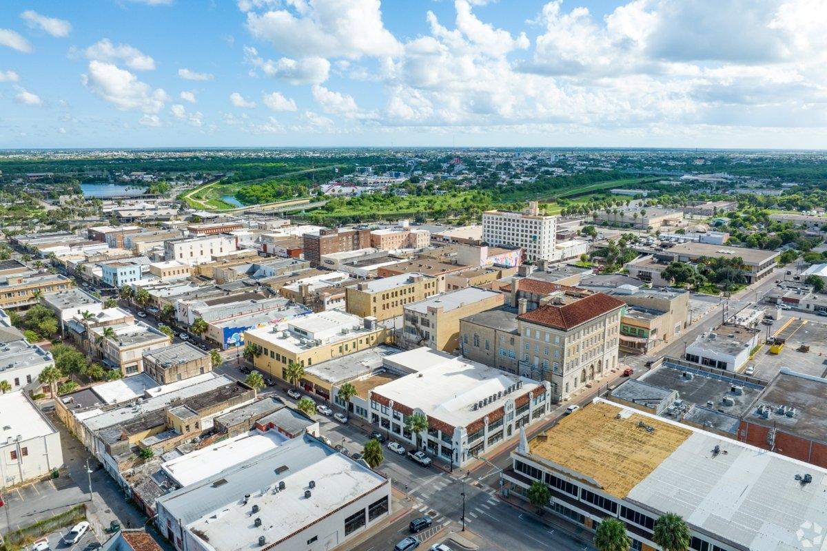 Aerial view of Brownsville, TX