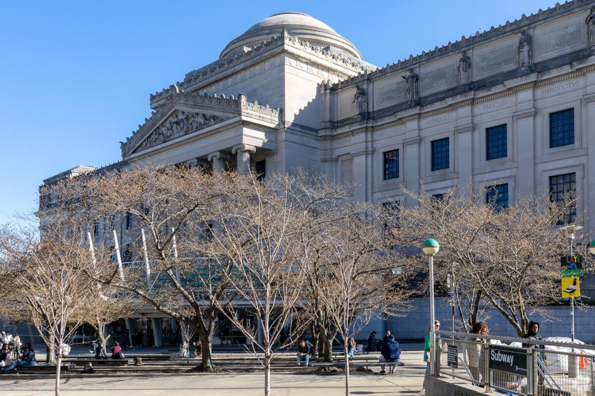 A view of the Brooklyn Museum in the Prospect Heights neighborhood.