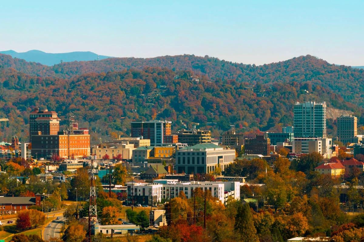 Asheville during the fall.