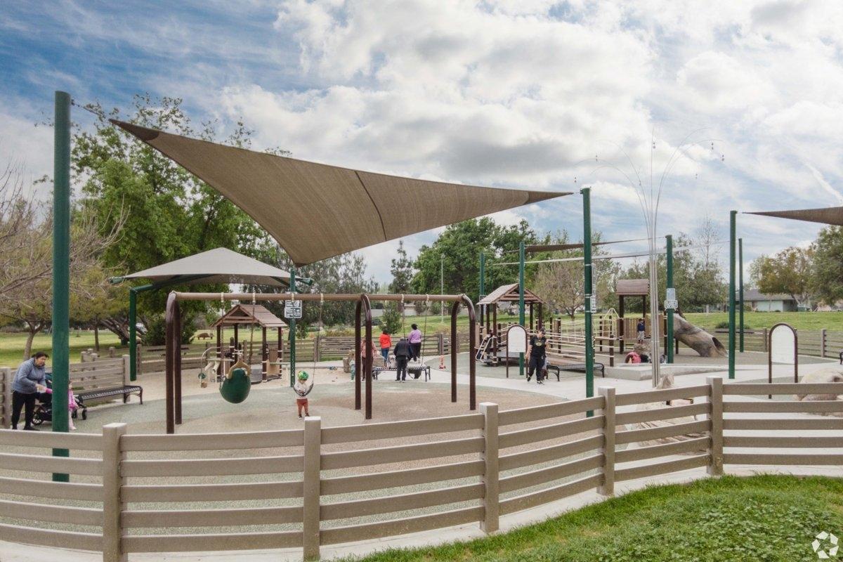 A park with a playground in the Valley Glen neighborhood