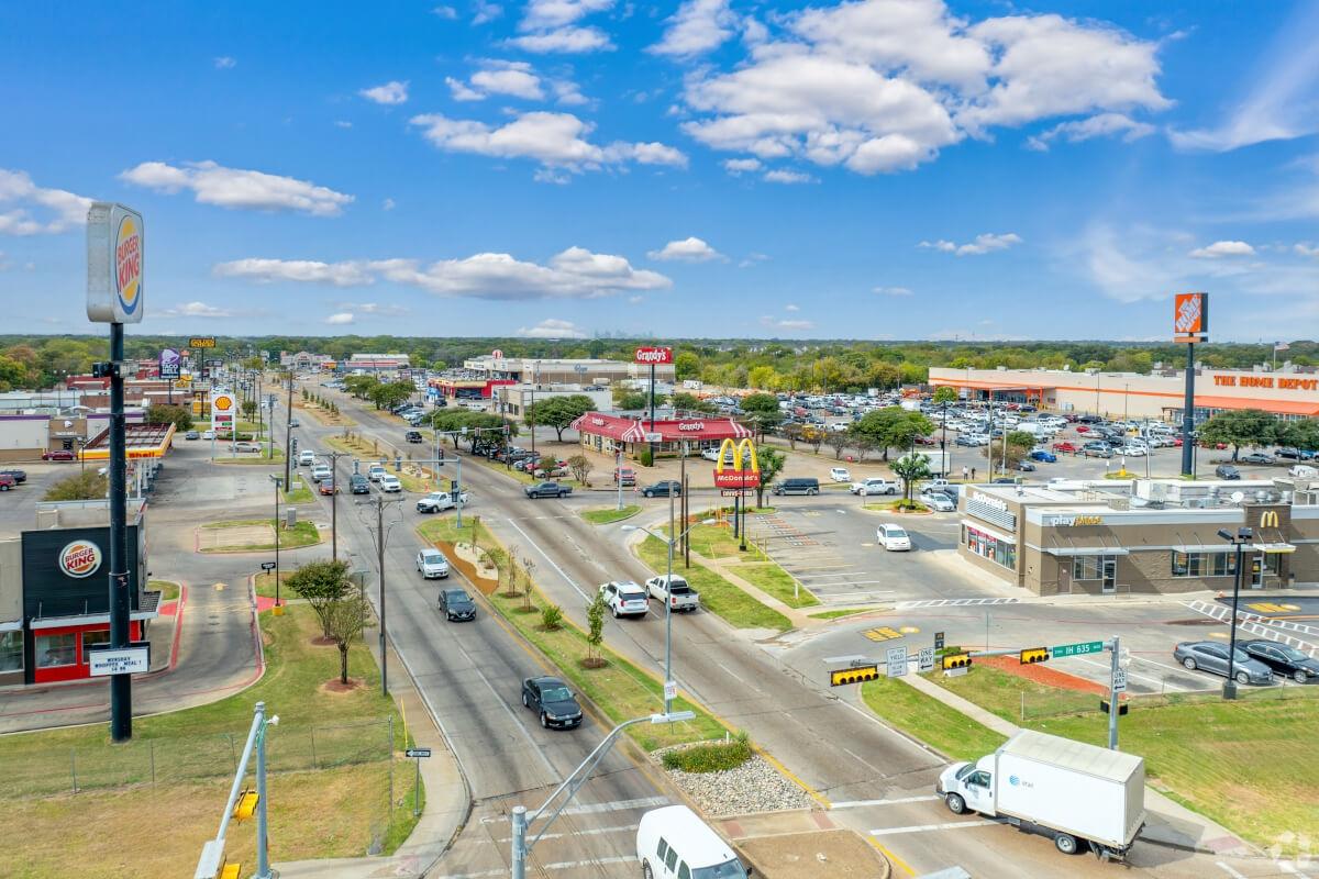 Aerial view of the Pleasant Grove community
