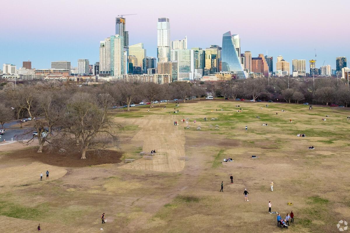City view from Zilker Park in Zilker