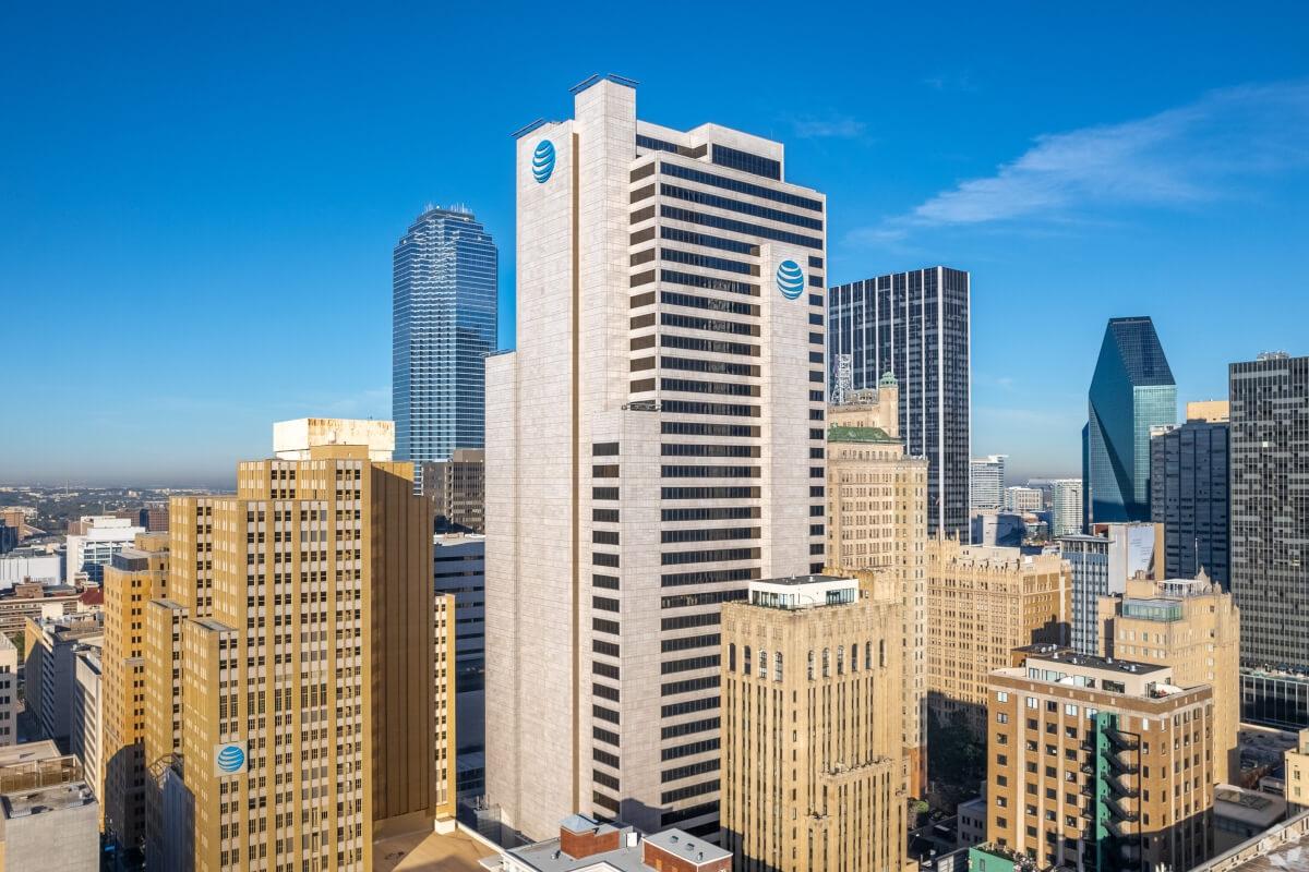 AT&T headquarters building in Dallas.
