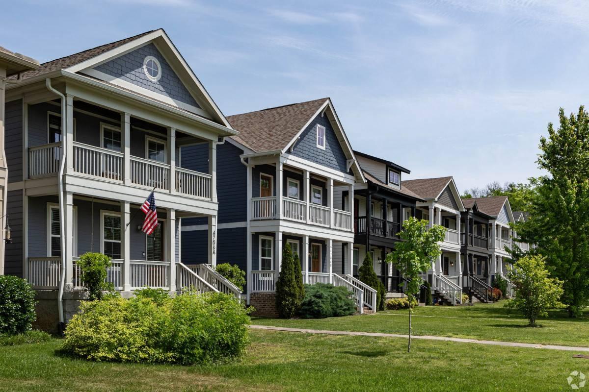 Houses in The Nations neighborhood in Nashville, TN