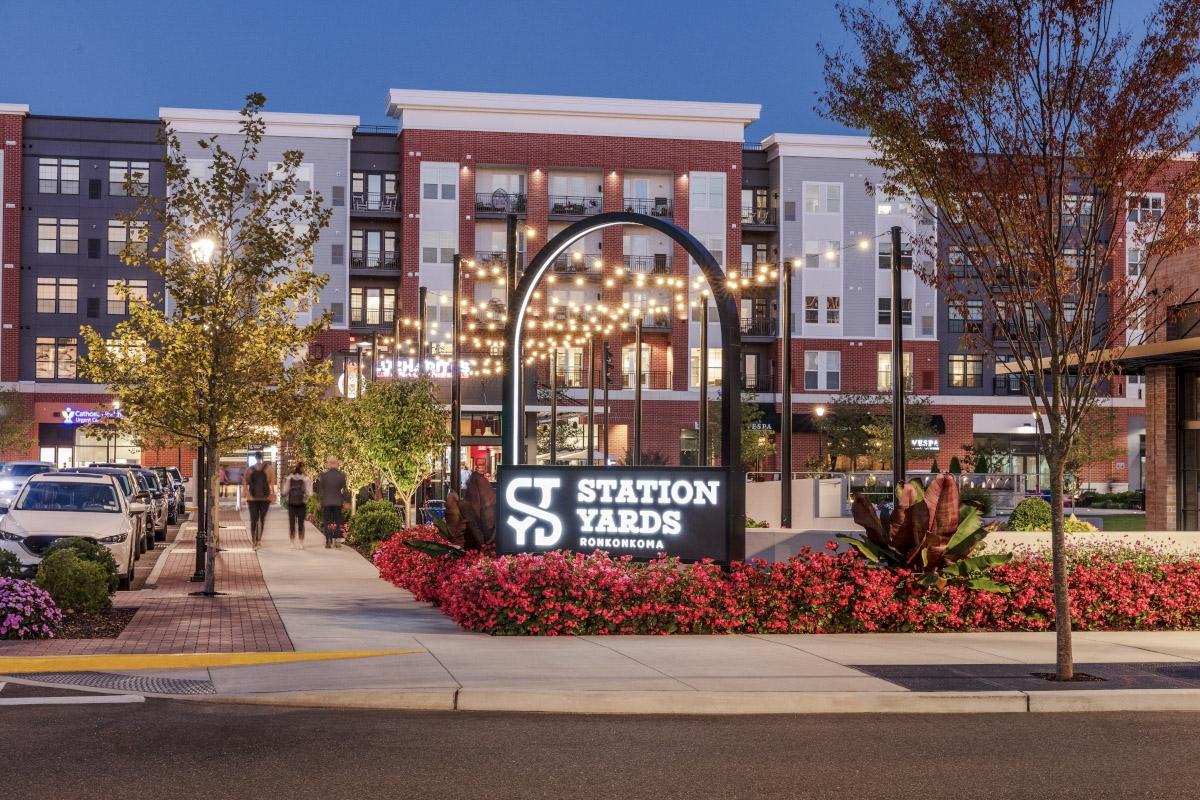 Station Yards in Ronkonkoma, NY, is a “lifestyle hub” right next to the Long Island Rail Road Ronkonkoma station.