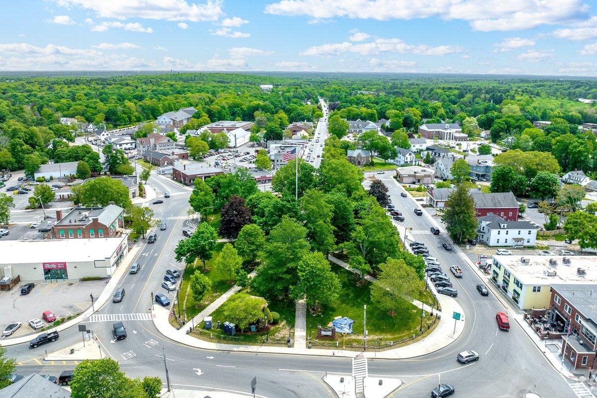 Aerial view of Foxborough, MA