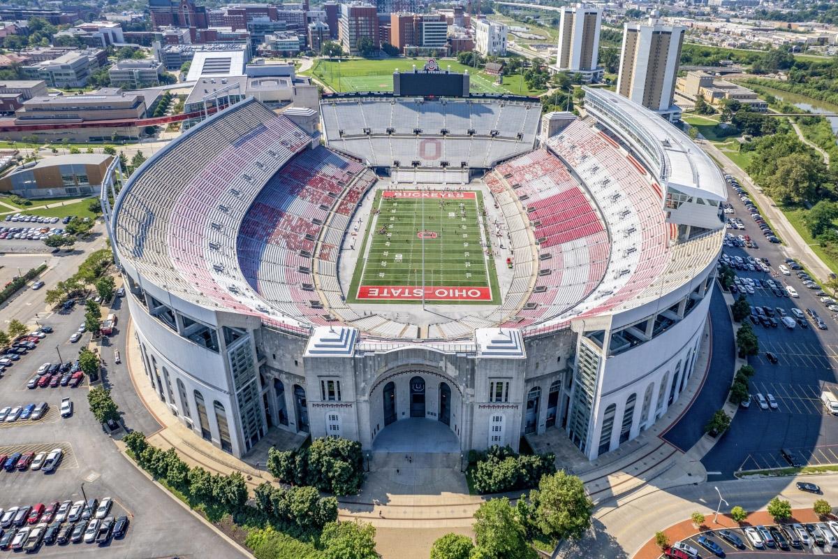 Ohio Stadium at Ohio State University.