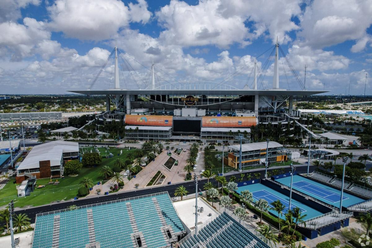 Hard Rock Stadium in Miami Gardens, FL, is the home of the Dolphins and hosted the 2020 pro championship. 