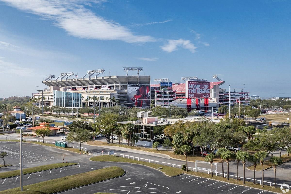Raymond James Stadium is home to the Tampa Bay Buccaneers.