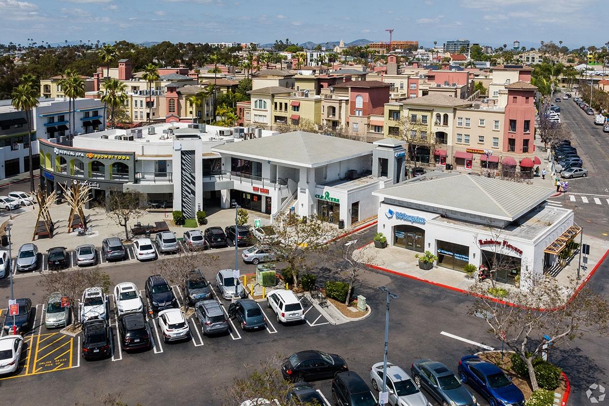 Uptown San Diego is a mix of commercial and apartments.