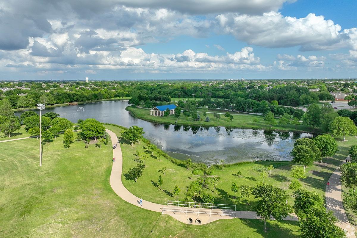 Ridgeview's popular pond, trails, and golf course
