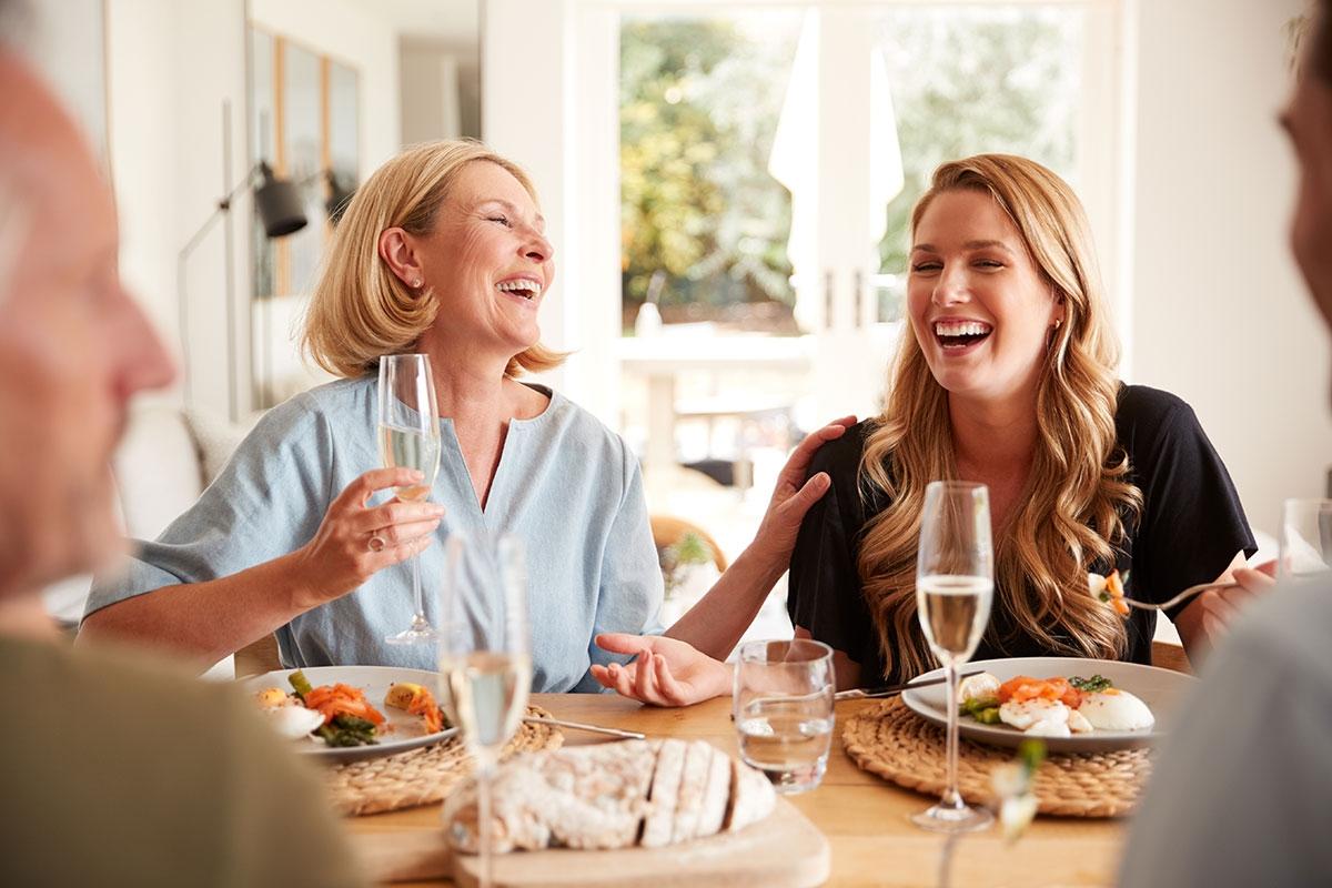 Renter enjoying a Mother's Day brunch.