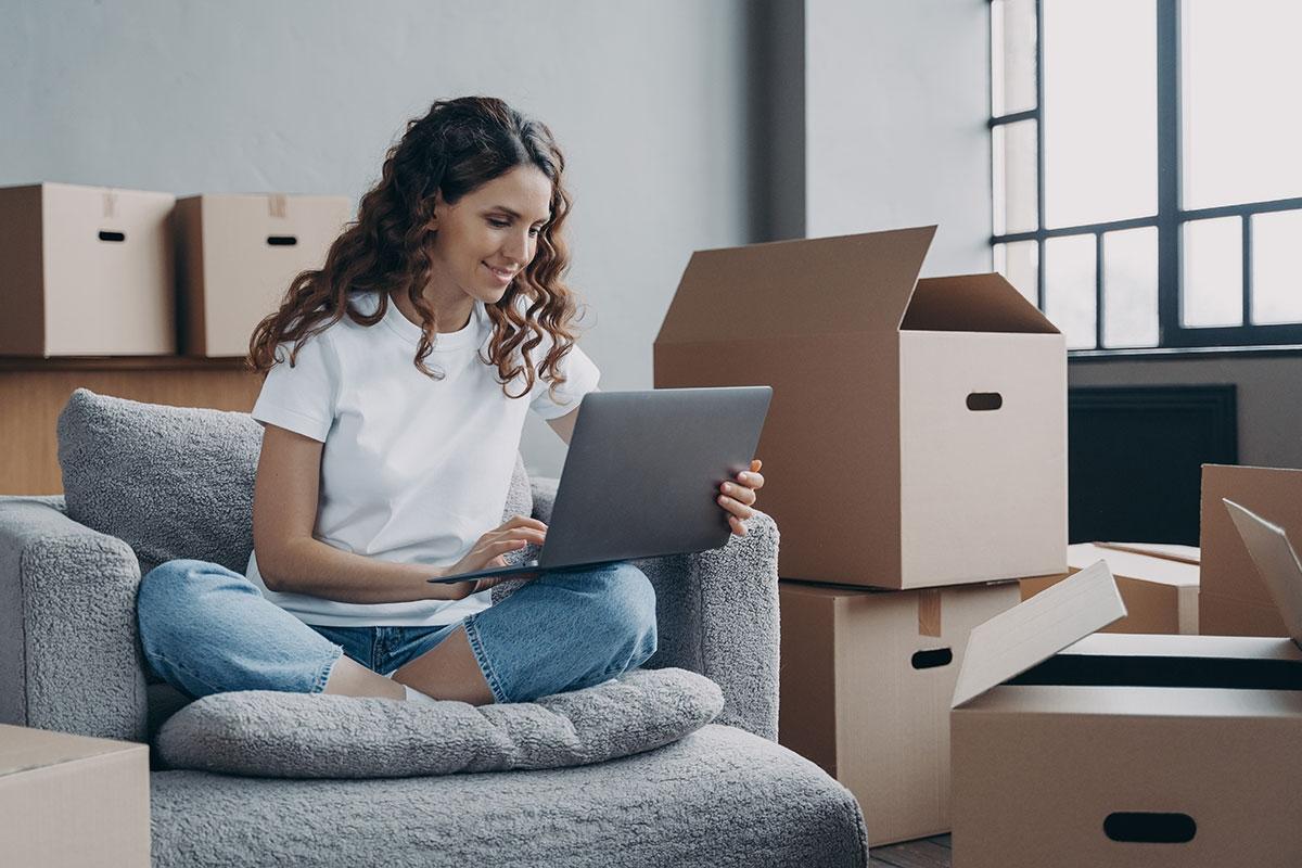 Renter creating an apartment checklist after moving in.