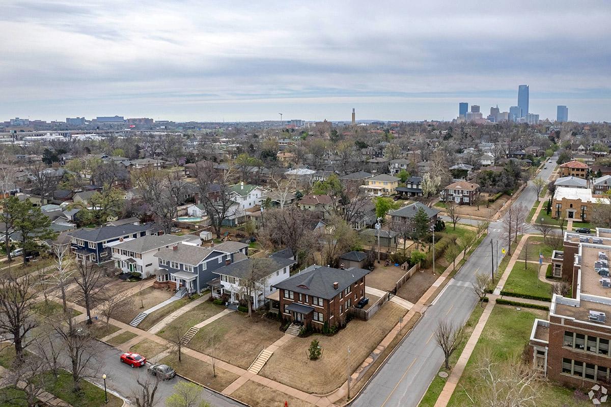 Mesta Park is not far from downtown Oklahoma City.