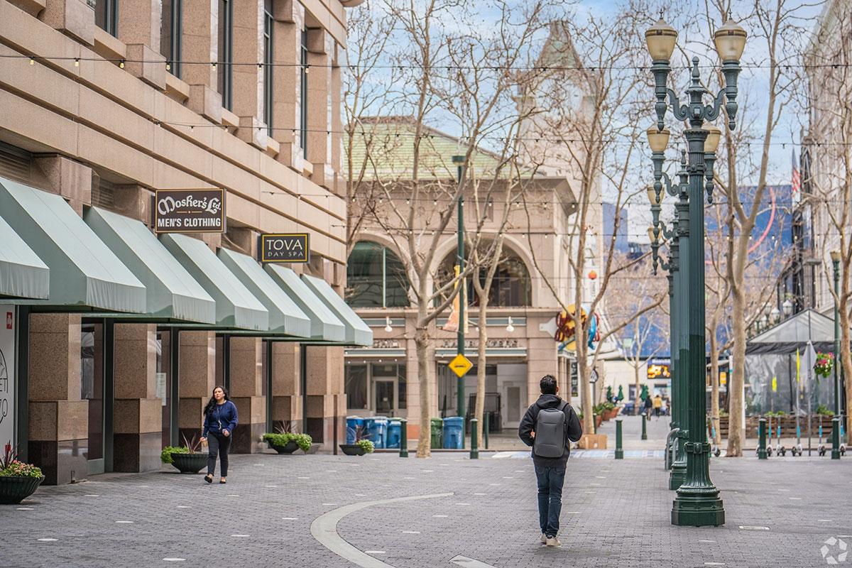 Downtown San Jose is one of the more walkable corridors in San Jose.