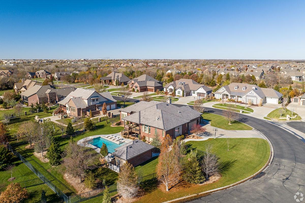 Northeast Wichita is residential but also has large shopping corridors.