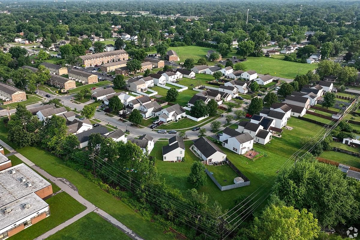 Eastland has many housing options on green fields.