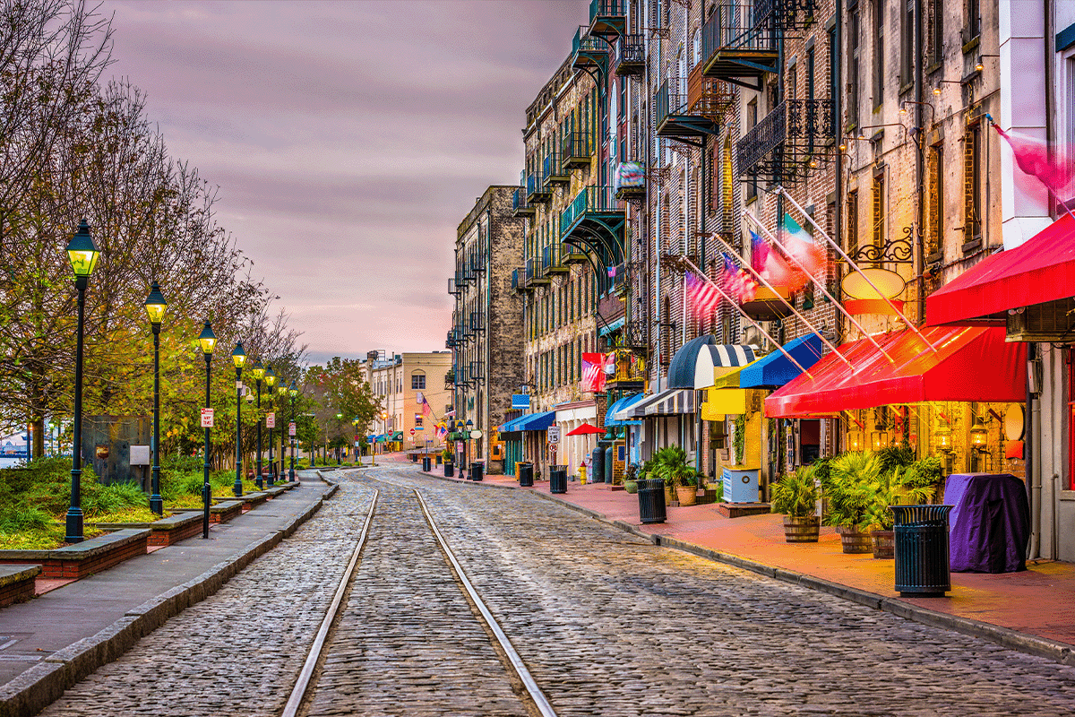 River Street in Savannah, GA