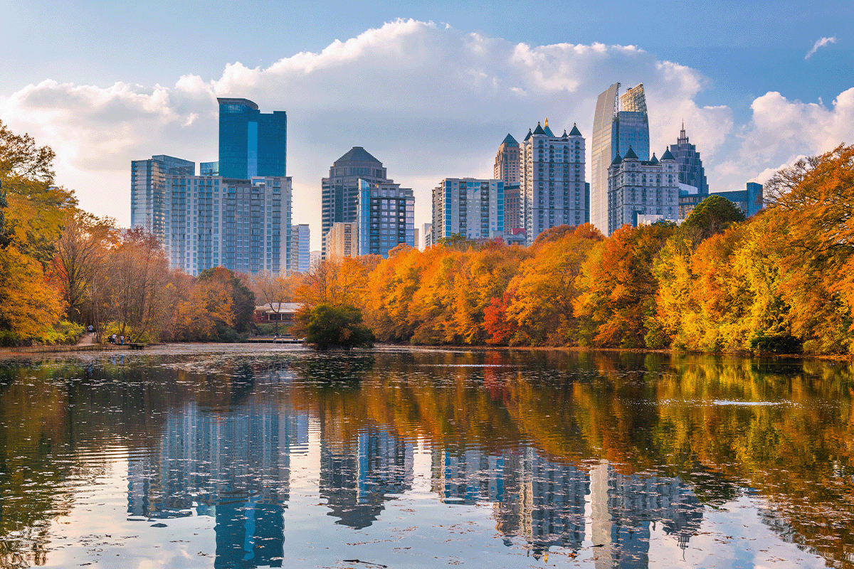 Atlanta Skyline from Piedmont Park