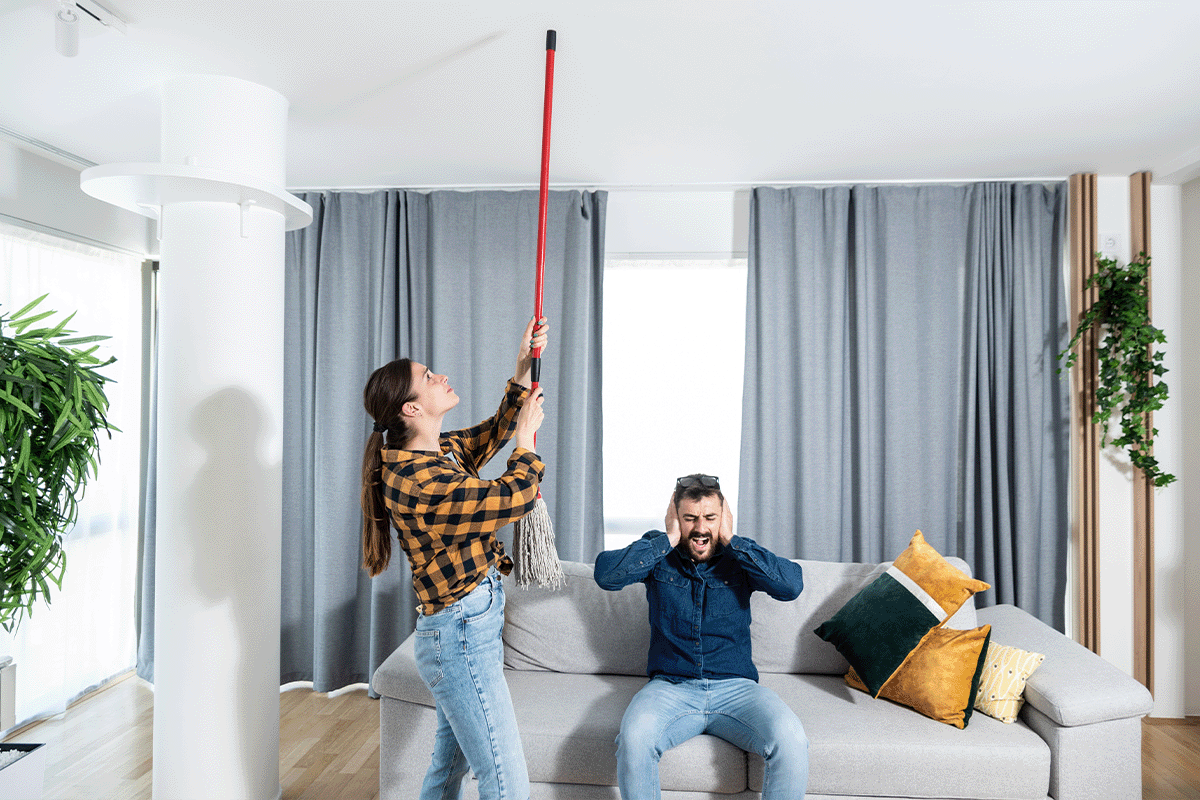 Renters struggling with loud upstairs neighbors