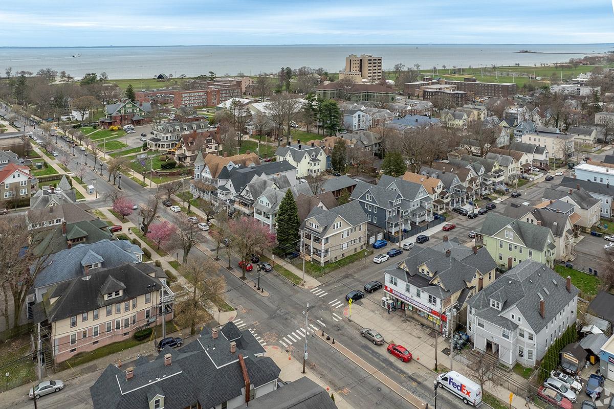 Bridgeport sits right along the water with homes and apartment communities only blocks away from the beach.