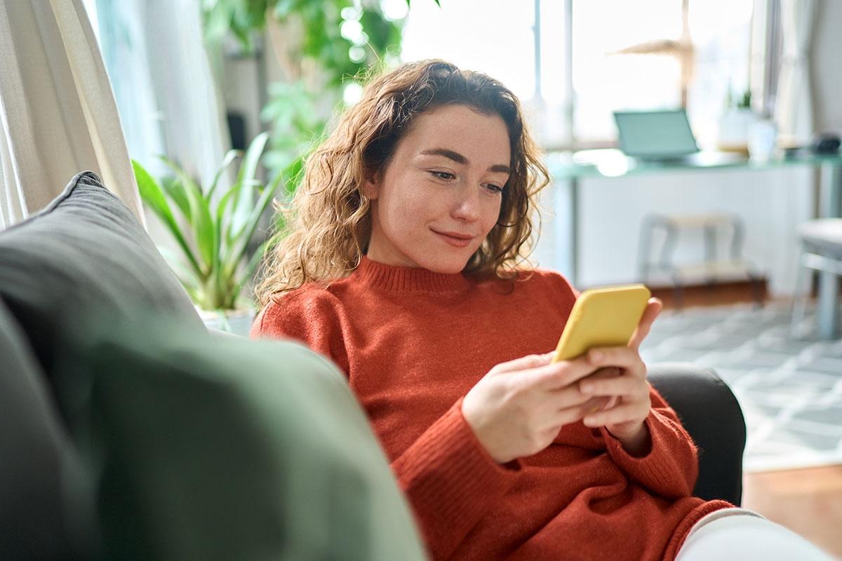 Renter researching nearby apartments to determine if she should renew her lease or not.