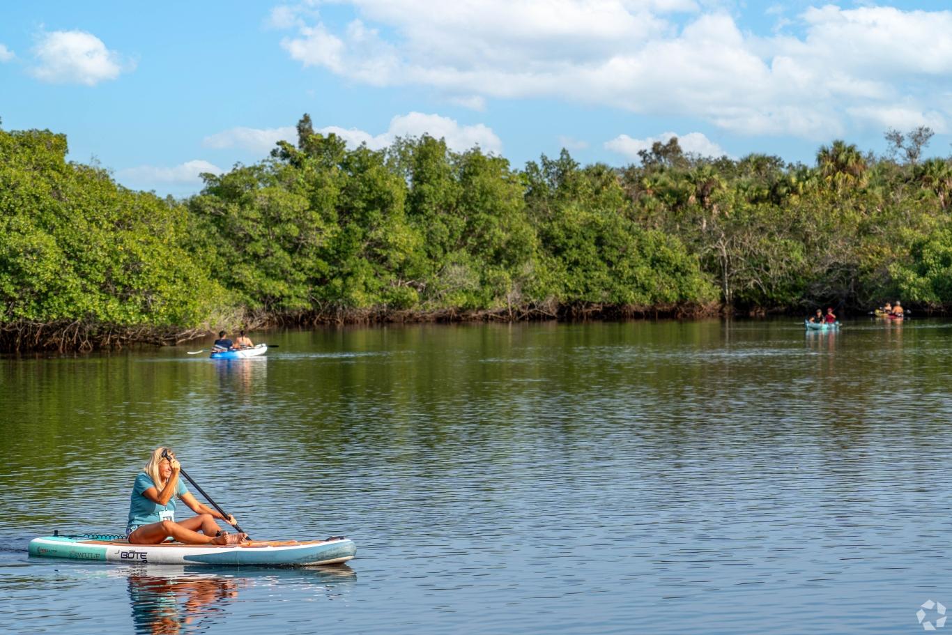 Paddle boarding on the Caloosahatchee River